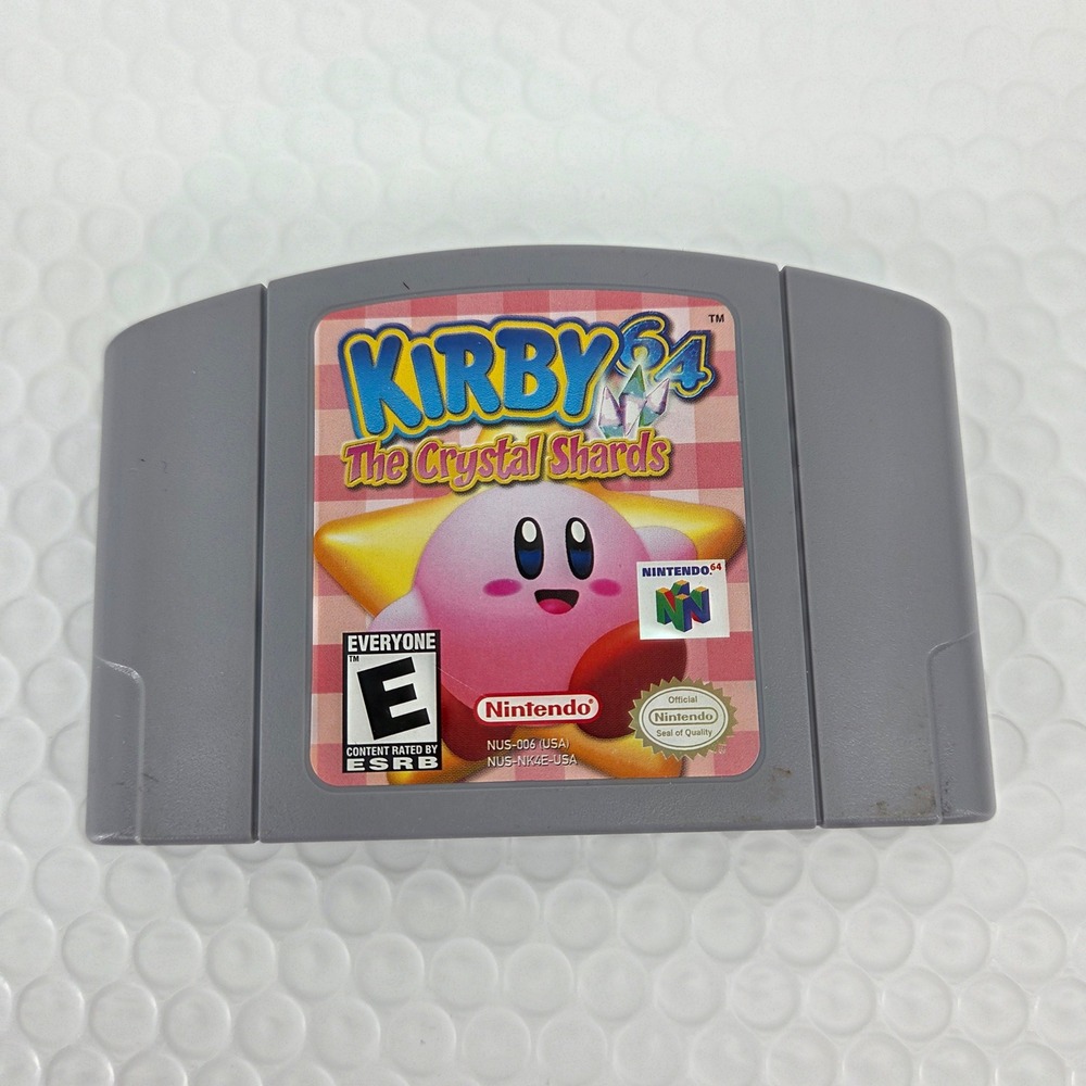 Kirby The Crystal Shards Nintendo 64 N64 Game Cartridge NUS-NK4E-USA Tested